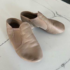 Capezio tan girls jazz shoe size 10 1/2
